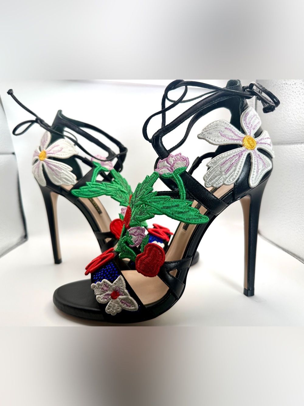 Ruthie Davis X Disney Princess Snow White The Fairest Floral Heels Sz 39 US 9